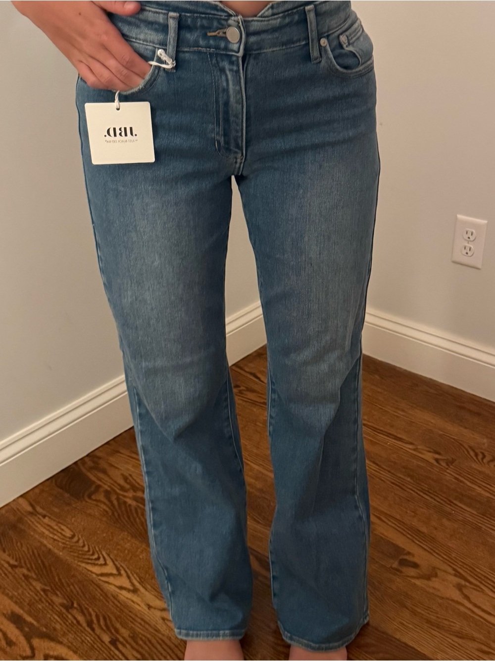 High-Rise Wide Leg Jeans - Medium Blue